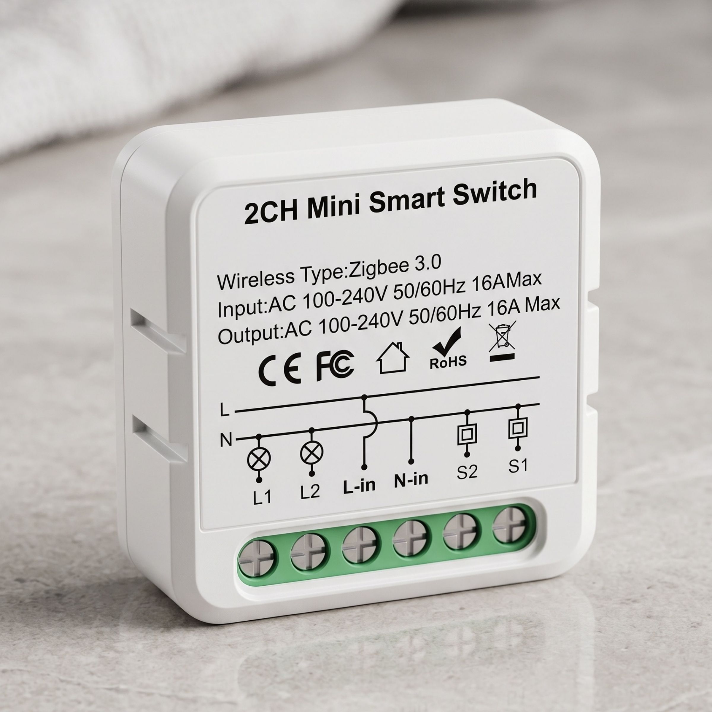 Röle Nötrlü - 2 Kanallı - Zigbee